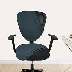 LAZI Dark Gray Executive Office Chair Slipcover Rotating Chair Seat Covers and Slipcover