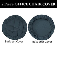 LAZI Dark Gray Executive Office Chair Slipcover Rotating Chair Seat Covers and Slipcover