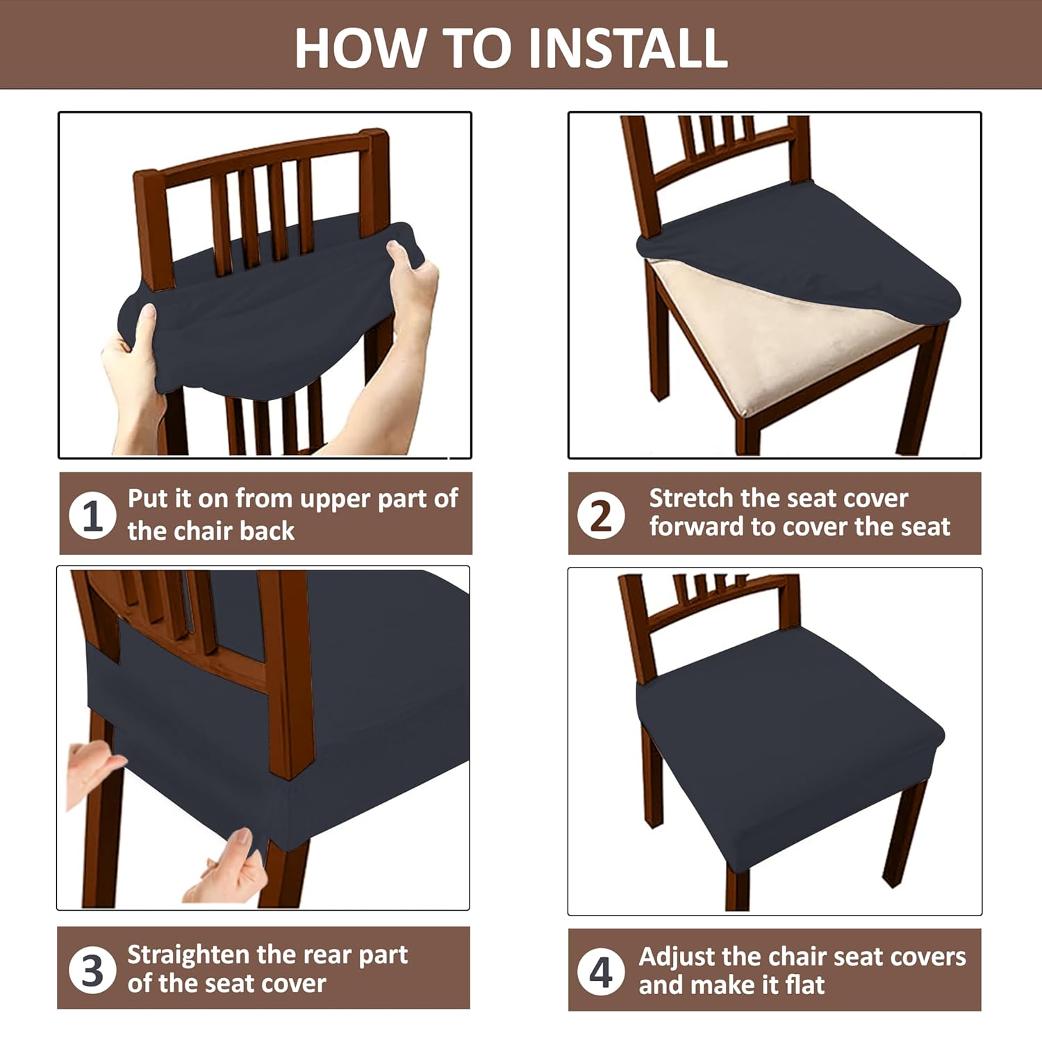 Lazi | Easy to fit chair cushion protector on livebetterindia.com