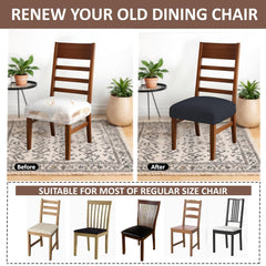 Lazi | Grey dining chair cushion cover on livebetterindia.com