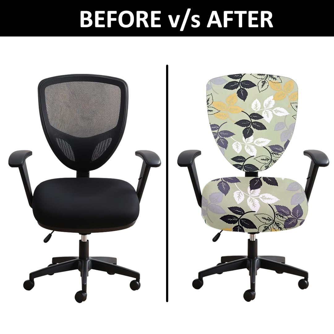 LAZI | Before and after putting chair cover on livebetterindia.com