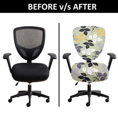LAZI | Before and after putting chair cover on livebetterindia.com