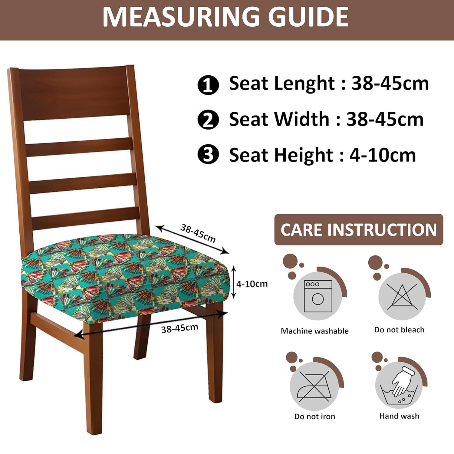 LAZI | Measuring guide of chair cover on livebetterindia.com