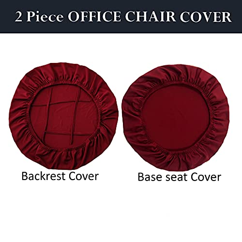 LAZI | Maroon 2-piece office chair  on livebetterindia.com