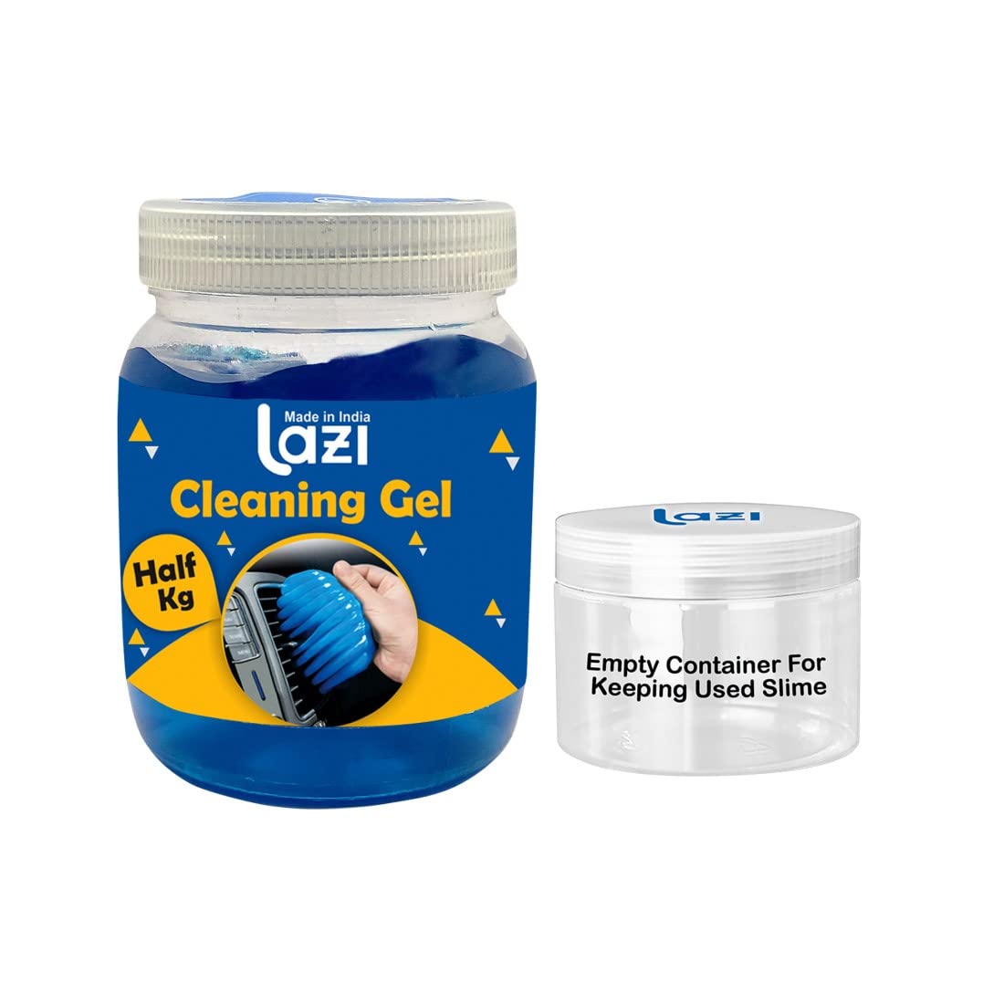 LAZI | 500 gm Cleaning Gel with empty container on livebetterindia.com 