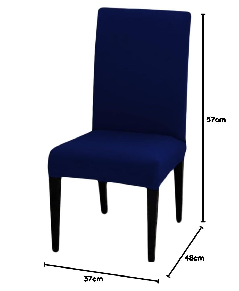 LAZI Navy Blue Dining Chair Seat Cover Slipcover for Dining Table chair Cover