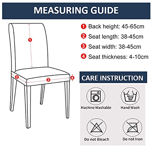 LAZI Navy Blue Dining Chair Seat Cover Slipcover for Dining Table chair Cover