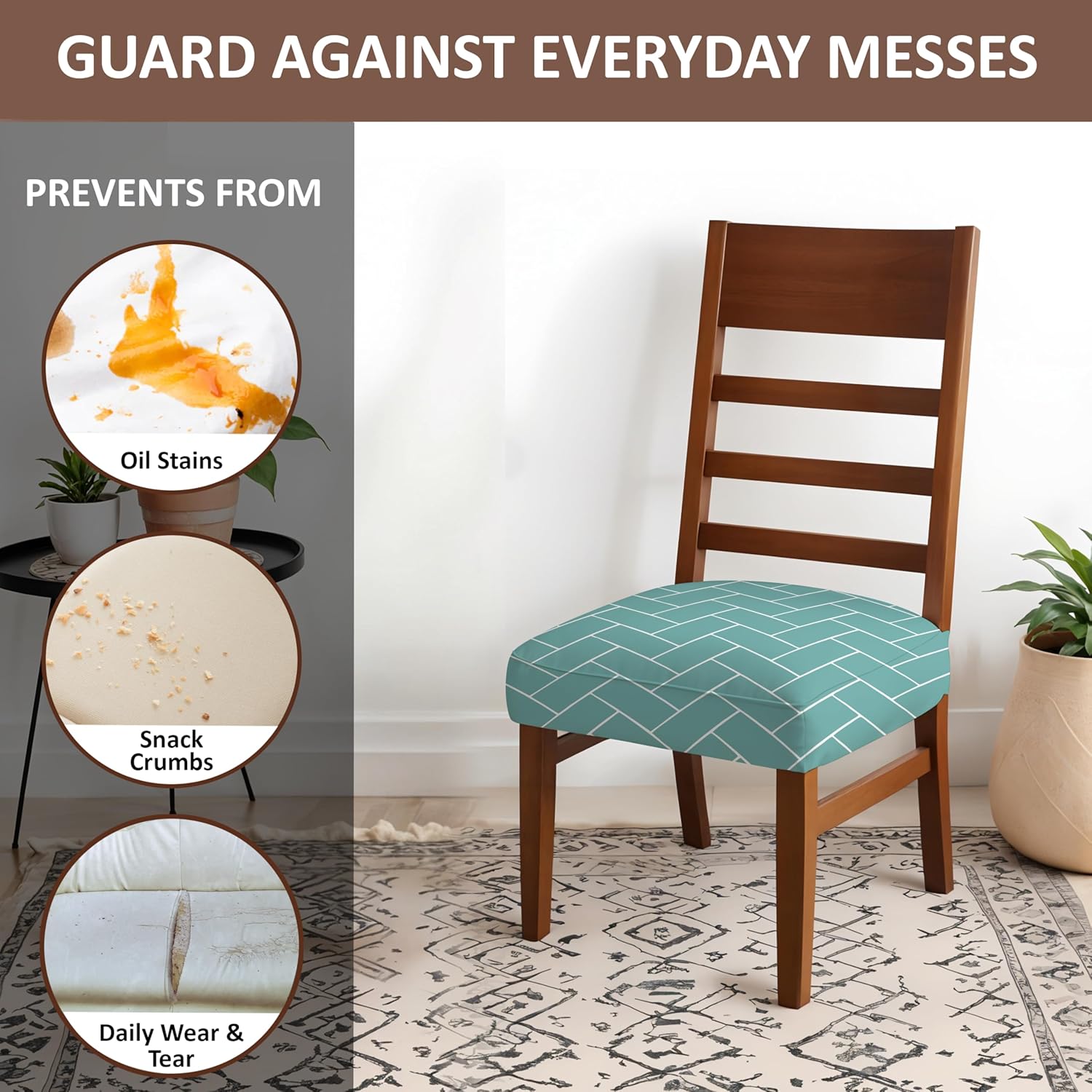 LAZI | Protect chair from dust and dirt with cover on livebetterindia.com 