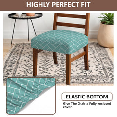 LAZI | Elastic fit Dining Chair Cushion base cover on livebetterindia.com 