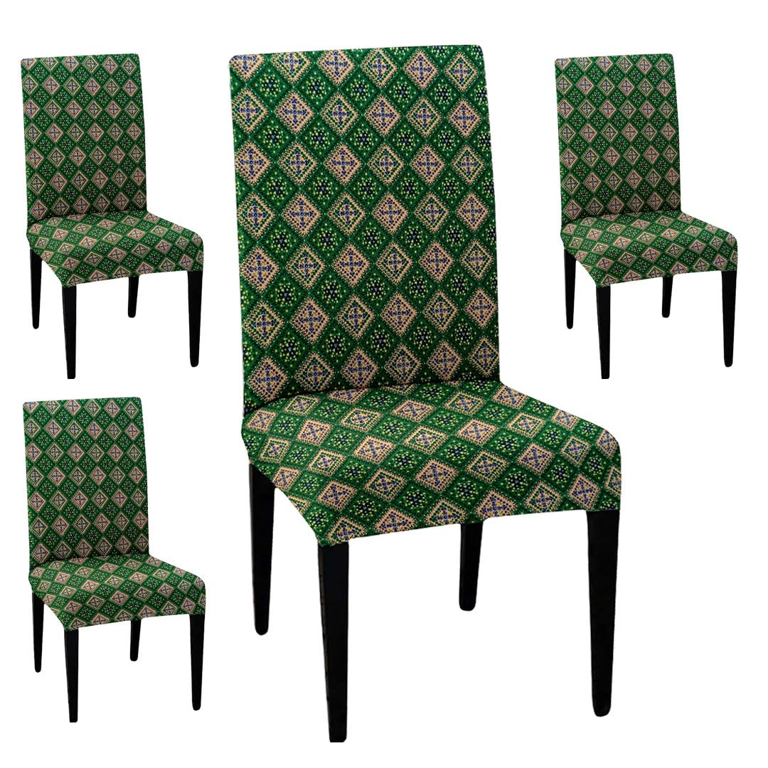 LAZI | Pack of 4 dining chair cover on livebetterindia.com