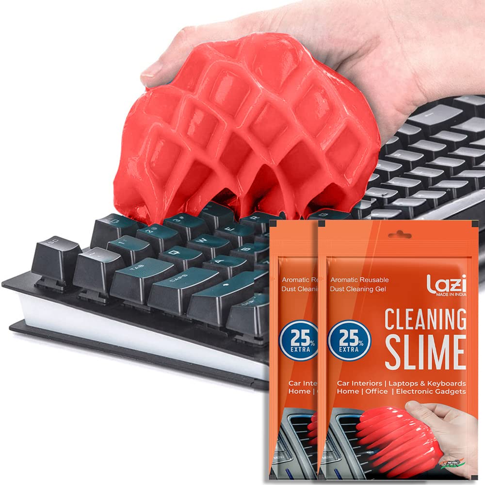 LAZI | Pack of 2 red scented slime for keyboard on livebetterindia.com