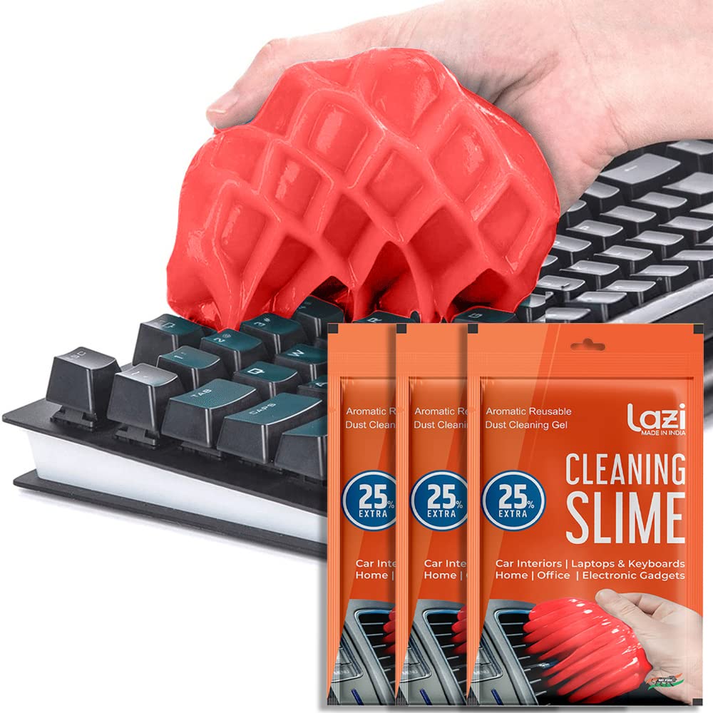 LAZI | slime pack of 3 for car interior cleaning on livebetterindia.com