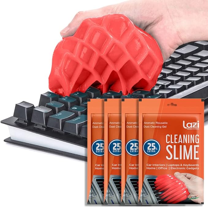 LAZI | Red Rose scented dust cleaning slime on livebetterindia.com