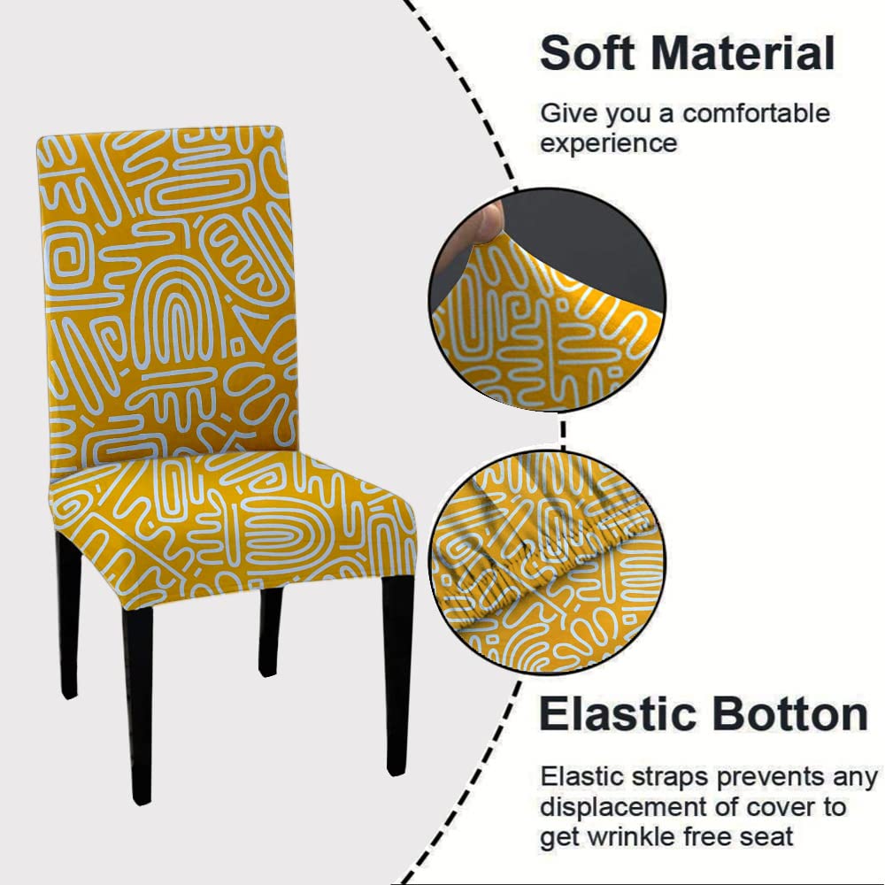 LAZI | Soft and stretchable printed dining chair | livebetterindia.com