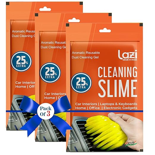 LAZI | Pack of 3 Car cleaning slime on livebetterindia.com
