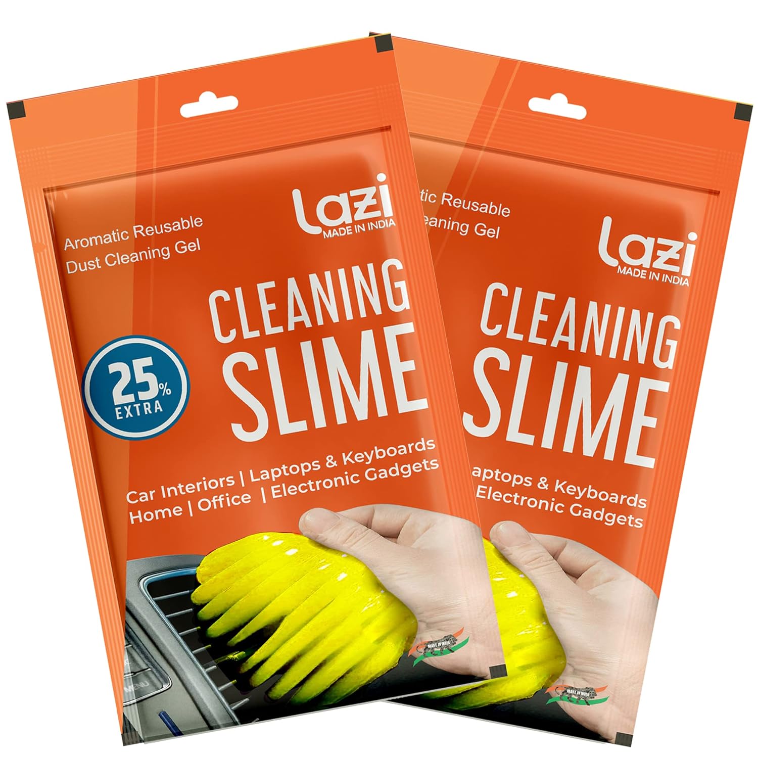 LAZI | set of 2 Car AC cleaning slime on livebetterindia.com