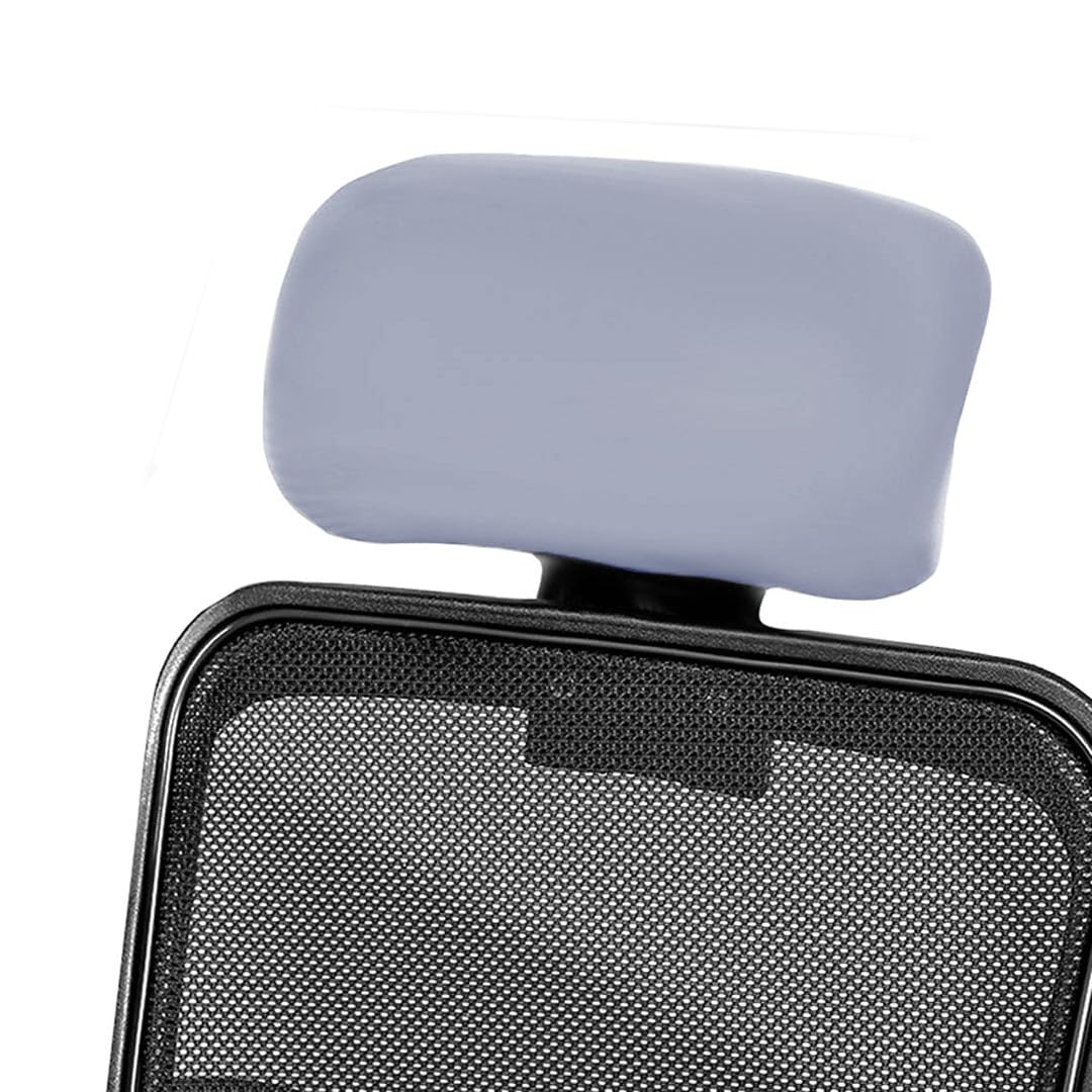 LAZI | Grey Headrest Protector for Boss chair on livebetterindia