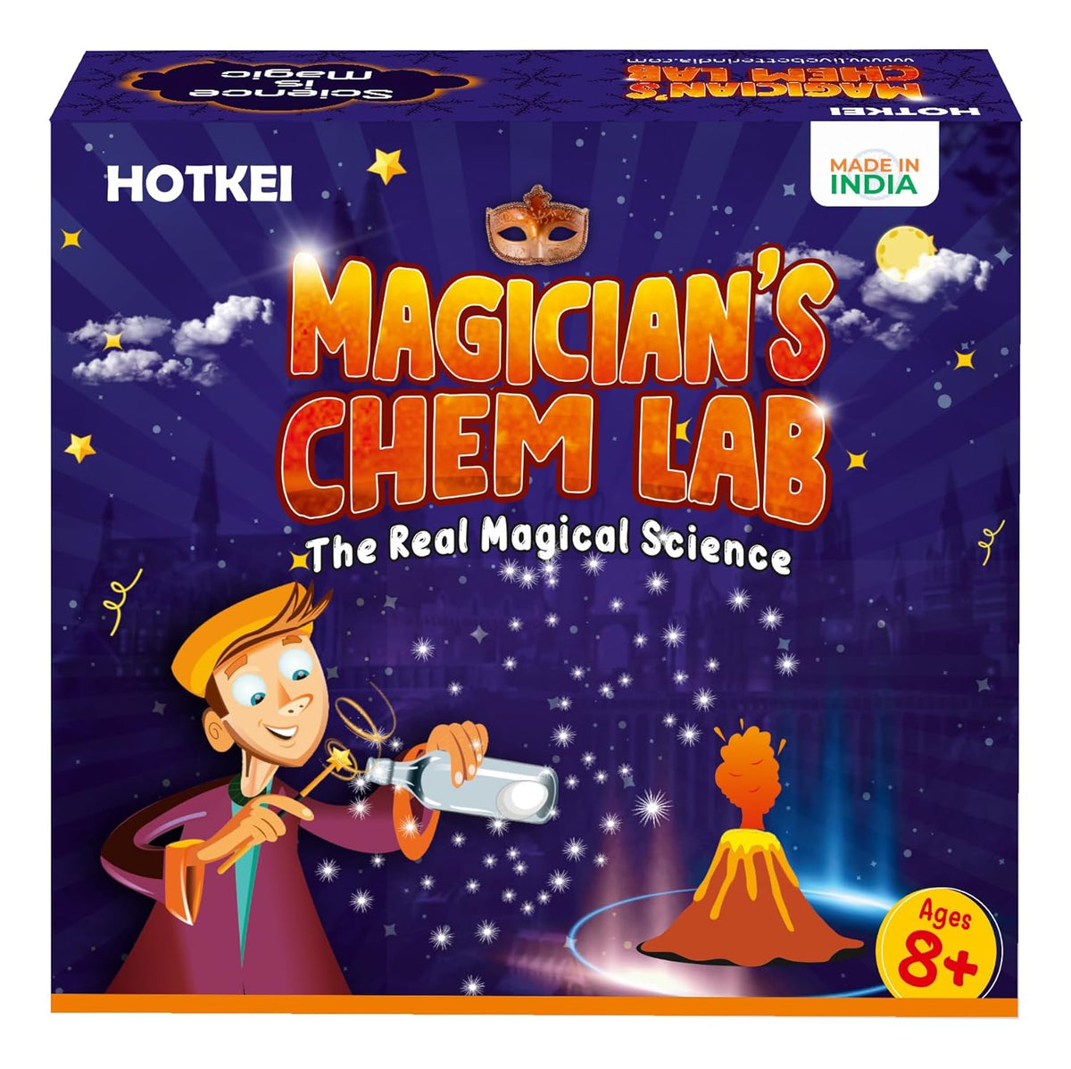 HOTKEI Magicians Box Chem Lab Experiment Kit for Boys and Girls Aged 8-12 years