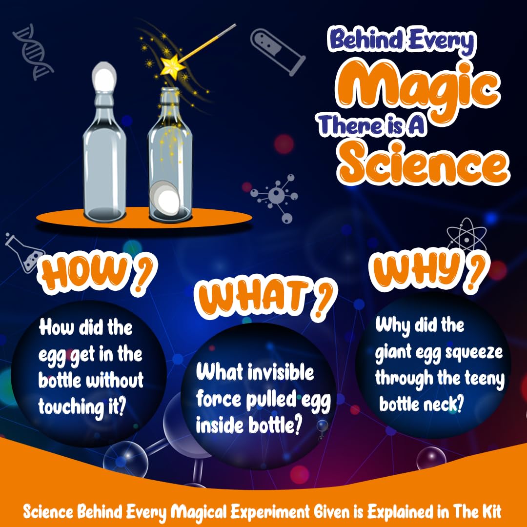 HOTKEI Magicians Box Chem Lab Experiment Kit for Boys and Girls Aged 8-12 years
