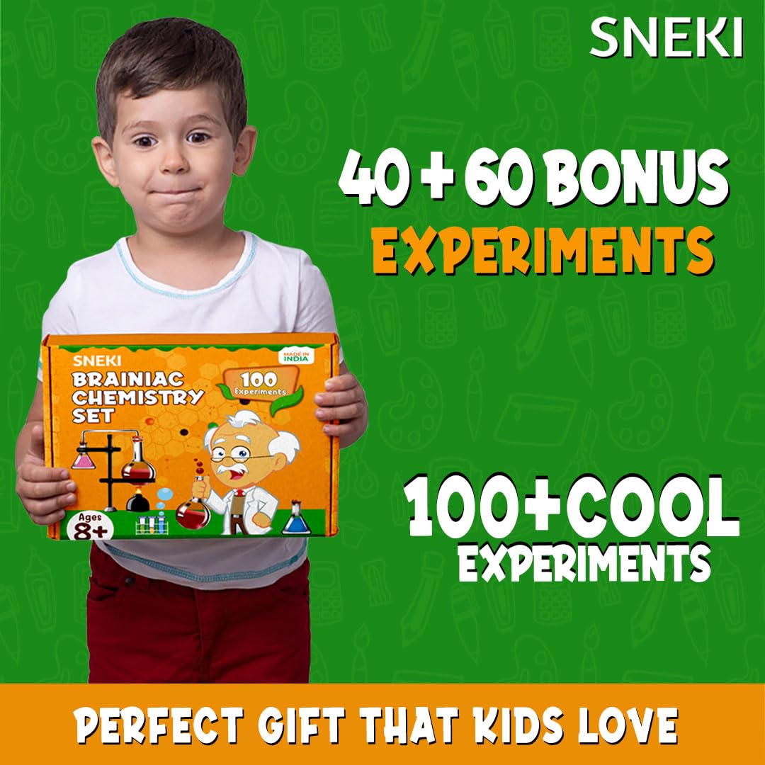 SNEKI 99+ Science Experiment Kit and Home Experiment Kit for kids above 9 year