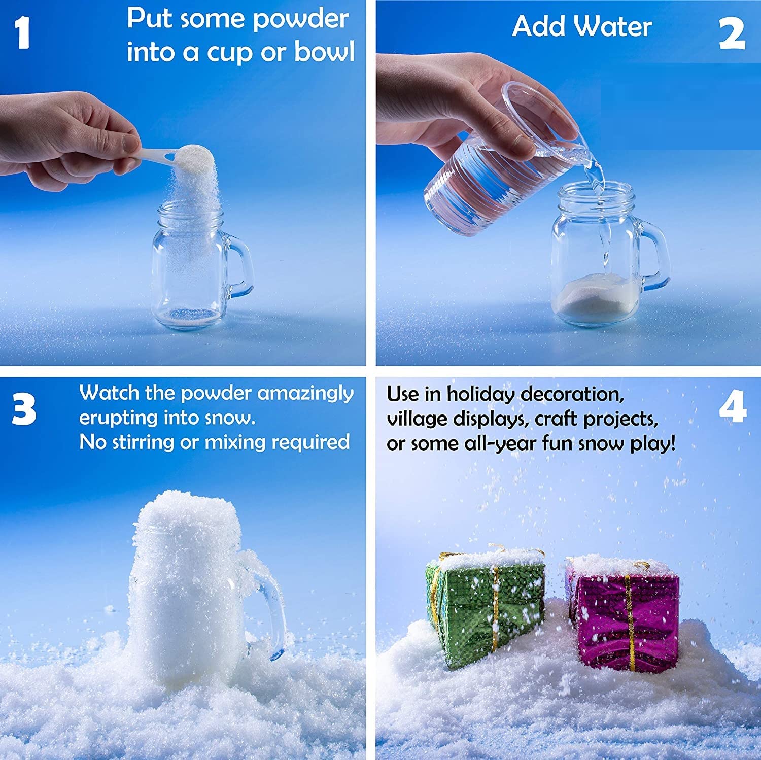Hotkei | how to make artificial snow at home on livebetterindia.com