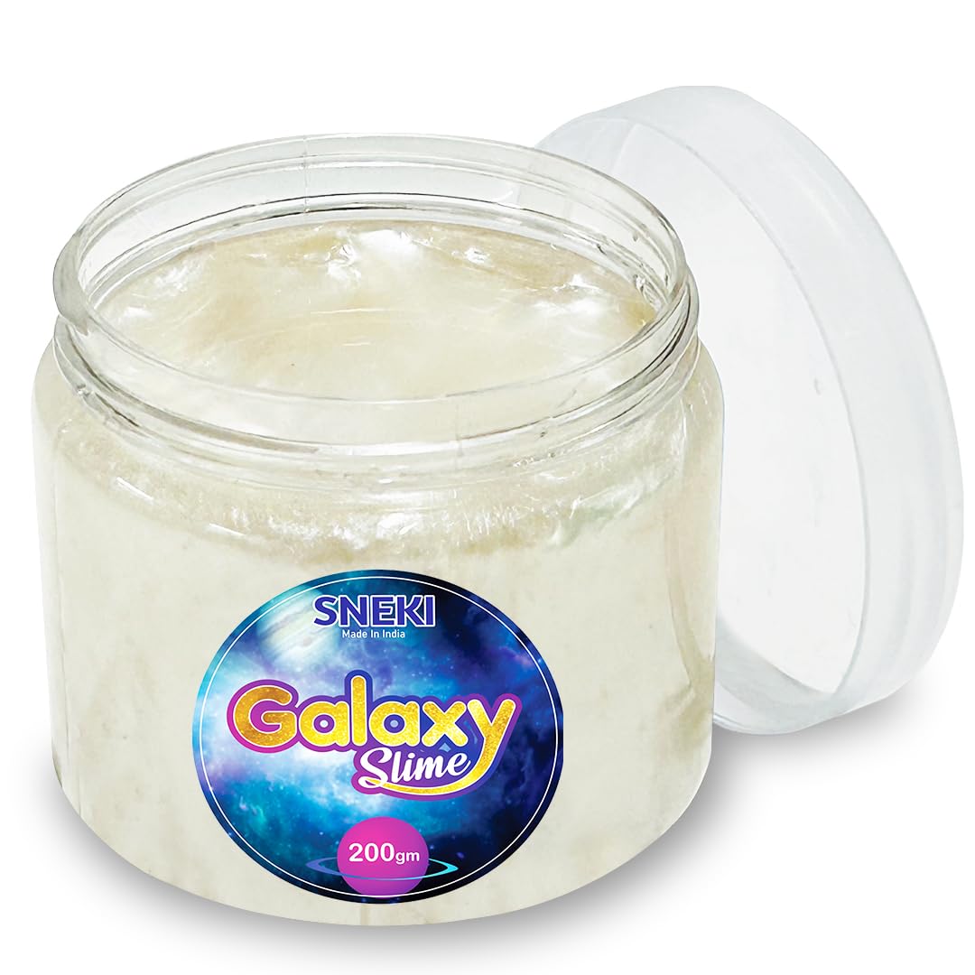 SNEKI | White Slime gel | galaxy slime on livebetterindia.com