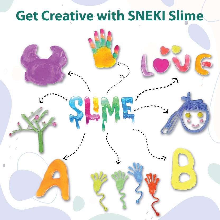 SNEKI Mega Slime Kit Multicolor Scented Toy Slime Gel Kit with Accessories to play