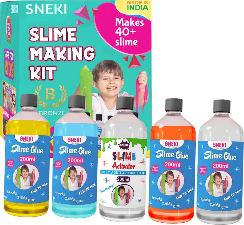 Sneki | 200ml Slime making kit for kids above the age 3 on livebetterindia.com