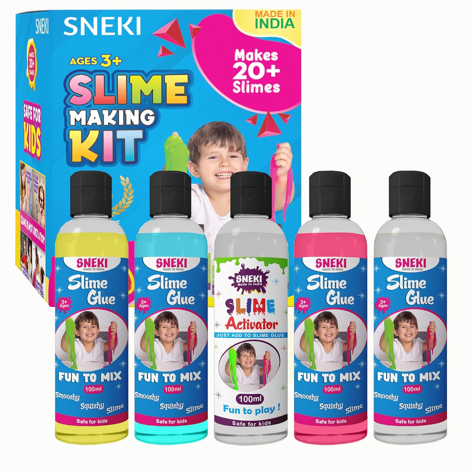 Sneki | Slime making kit for kids above the age 3 on livebetterindia.com