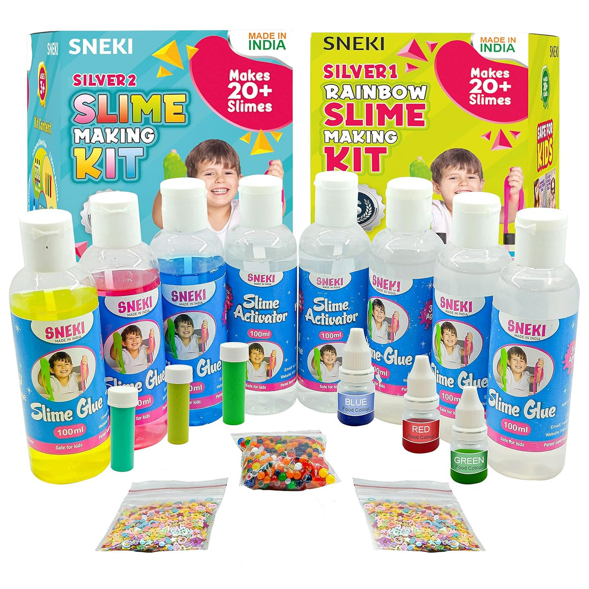 SNEKI Multicolor Scented DIY Slime Making Kit for Kids at Home Slime Making Set