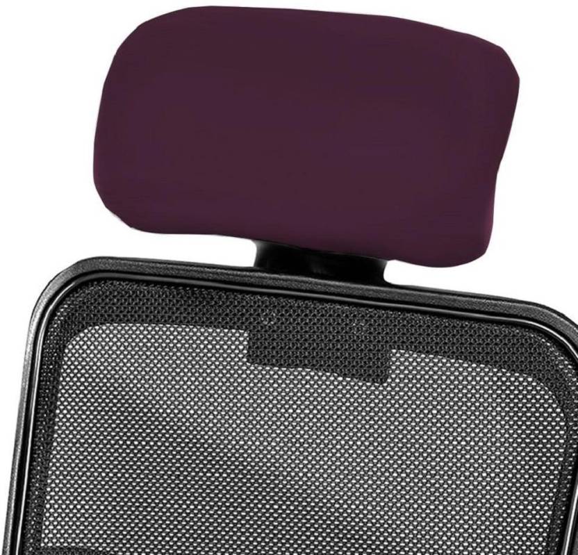 LAZI | Wine color chair Headrest cover for Boss chair on livebetterindia