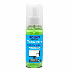 HOTKEI Pack of 3 Laptop Screen Cleaner Cleaning Spray kit for Laptop PC Computer Tablet Smart Phone Screen Digital Camera Lens Cleaning kit with Micro Fiber Cloth Per Bottle 100ml Blue Pink Green