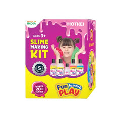HOTKEI (Make 15+ Slimes) Multicolor Scented DIY Magic Toy Slimy Slime Activator Glue Gel Jelly Putty Making kit Set Toy for Boys Girls Kids Slime Activator Making Kit 3 Colored Glue 1 Activator