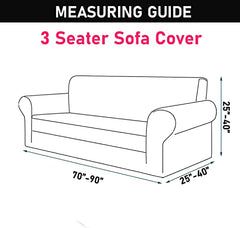 HOTKEI 3 Seater Blue Cupcake Print Polycotton Big Universal Non-Slip Elastic Stretchable Sofa Set Cover Protector for 3 Seater Sofa seat Stretchable Cloth Full Covers