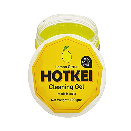 HOTKEI (Pack of 3) Lemon Scented Multipurpose Car Interior Ac Vent Keyboard Laptop Dust Cleaning Cleaner Kit Slime Gel Jelly for Car Dashboard Keyboard Computer Electronics Gadgets