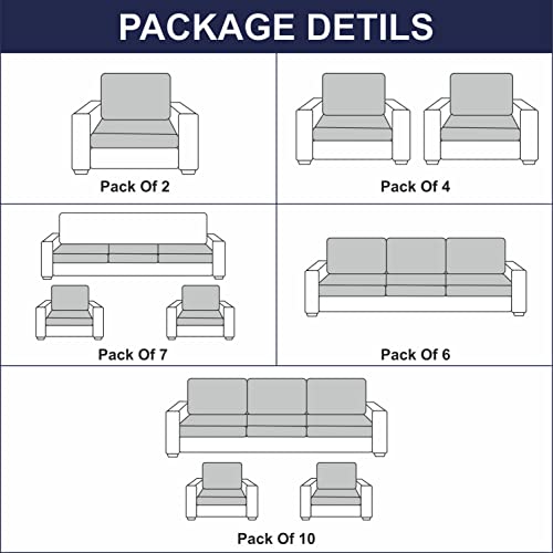Hotkei | Set of 5 sofa cover on livebetterindia.com