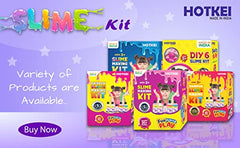 HOTKEI DIY Transparent Scented Toy Slime Kit for Kids with Glitter| Charms | Star | Beads Set