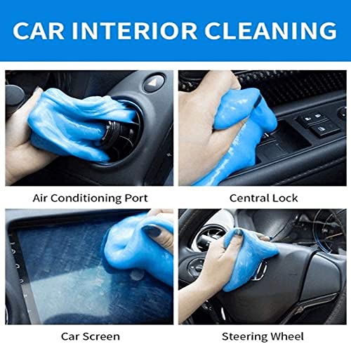 HOTKEI Combo of 100gm car cleaning gel+10 car glass cleaning tablets for Car Interior accessories AC vent windshield glass dust dirt washer cleaner cleaning gel jelly car tablet wiper car cleaning kit