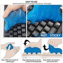 HOTKEI Multipurpose Dashboard Cleaning Slime Gel Slime Putty Half Kg (500 Gm)
