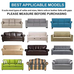HOTKEI 2 Seater Brick Print Big Universal Polycotton Non-Slip Elastic Stretchable Washable Two seat Sofa Set Cover Protector for Sofa Stretchable Adjustable Cloth Makeover slipcovers