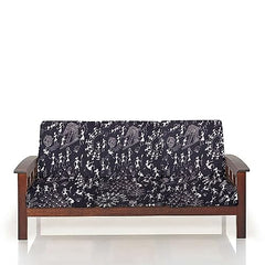 HOTKEI Warli Print Pack of 6 Sofa seat Cover Elastic Stretchable Sofa seat Set Cover Protector for Wooden Sofa seat Cushion Stretchable Cloth Cover 3 Seater 21"x 21"