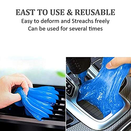 HOTKEI Pack of 4 Super Clean Magical Universal Cleaning Slime Gel for Keyboard, Laptops, Car Accessories