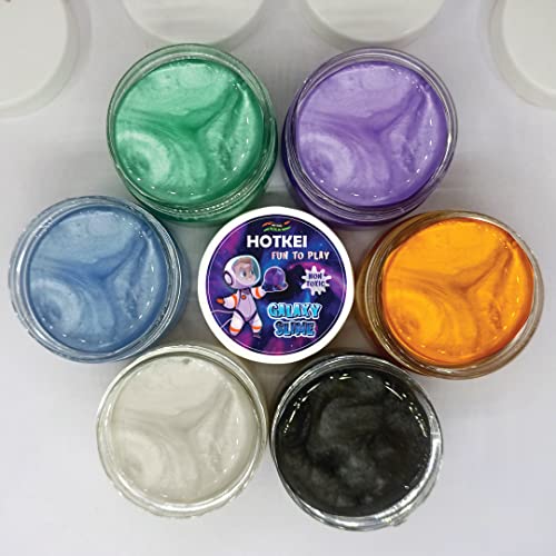 HOTKEI Fruit Scented Mix Color Galaxy Slime Gel Pack of 3 and 6