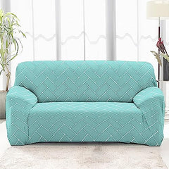 HOTKEI 3 Seater Brick Print Big Universal Polycotton Non-Slip Elastic Stretchable Washable Three Set Cover Protector for Sofa Stretchable Adjustable Cloth Makeover slipcovers